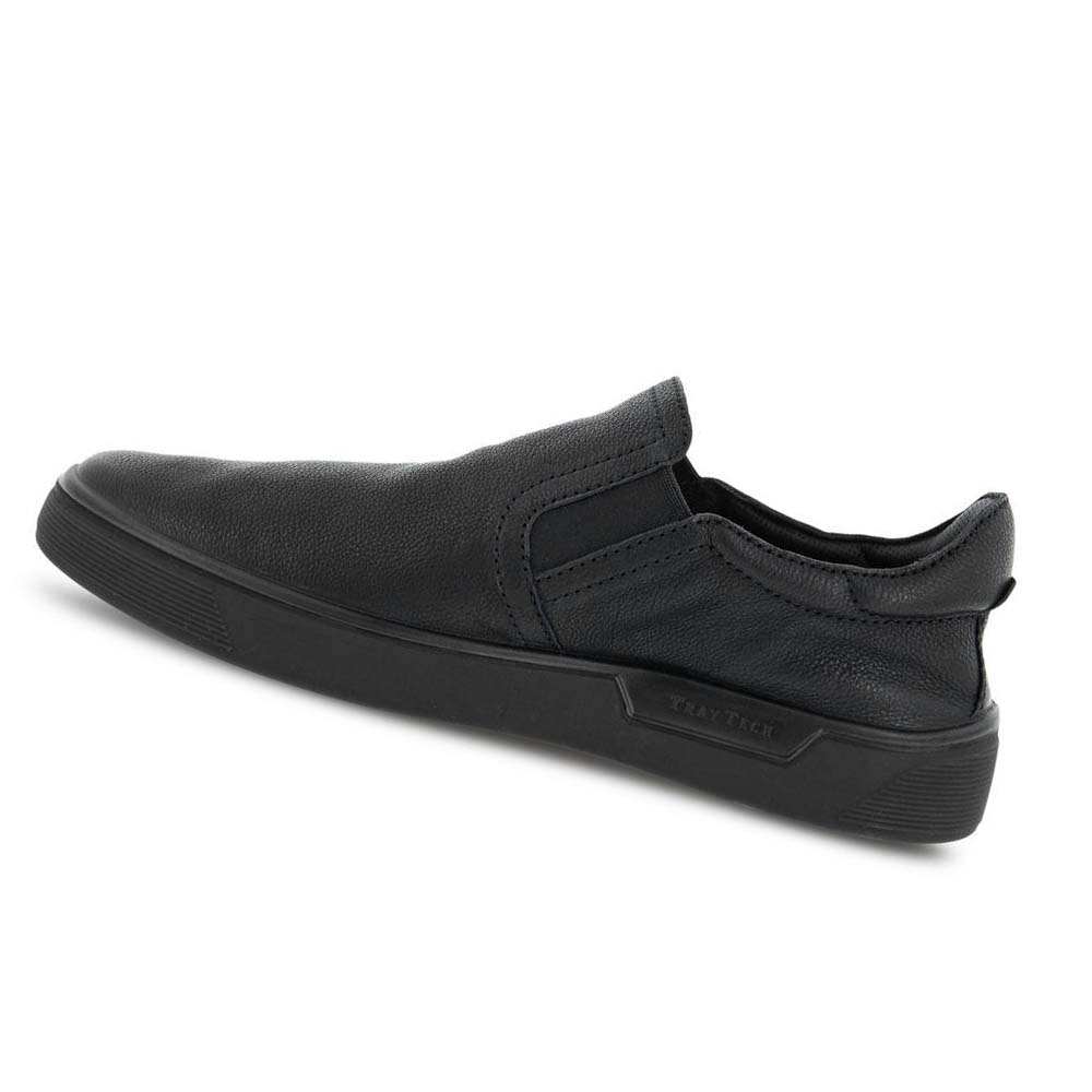 Ecco Street Tray Retro Slip-on Fritidssko Herre Svarte | NO 499ILH